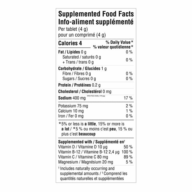 Krono Nutrition Krono Nutrition Electrolytes Tablettes Effervescentes Citron-Lime