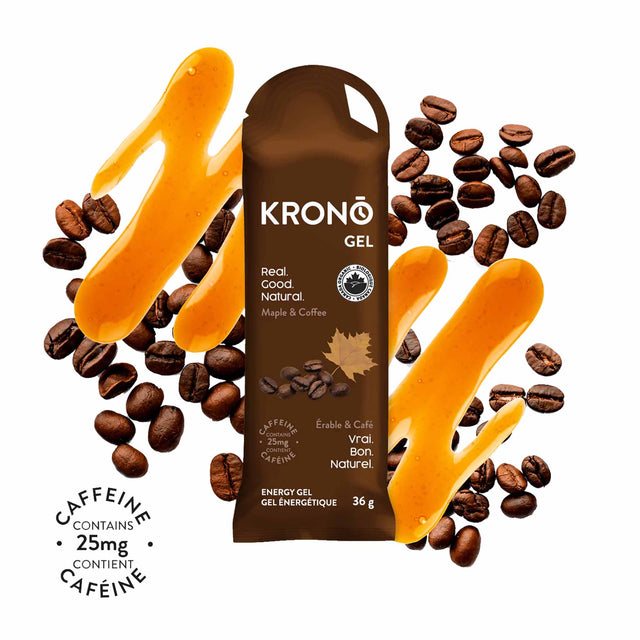 Krono Nutrition Gel énergétique Érable et café - Boîte de 24