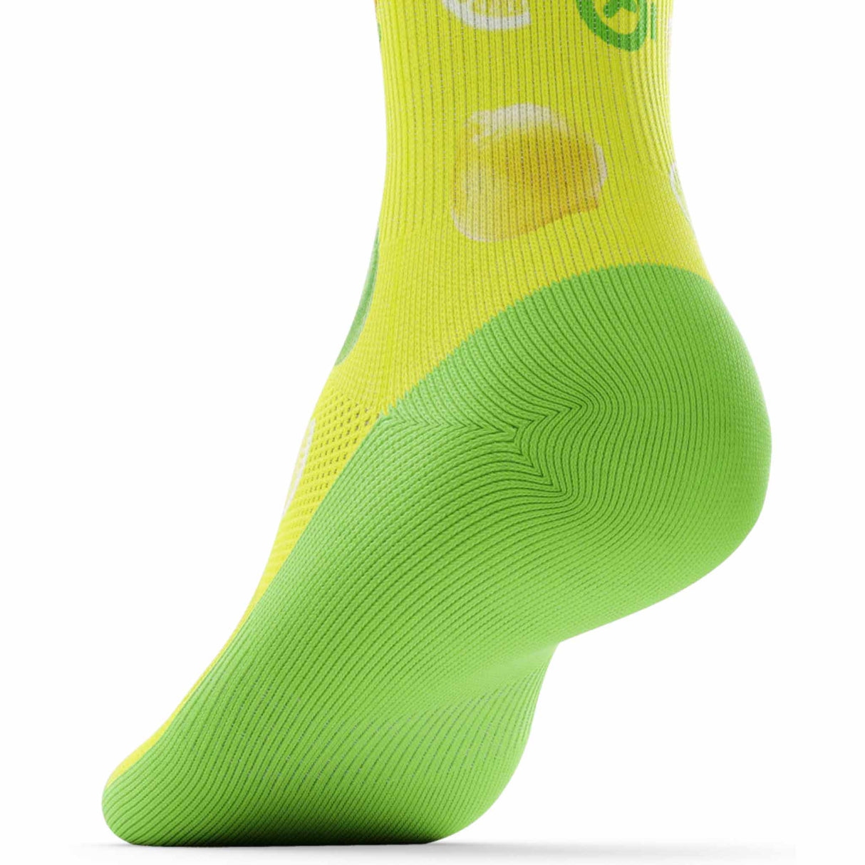 Krono Nutrition Krono chaussettes Outway unisexes de course Citron-Lime