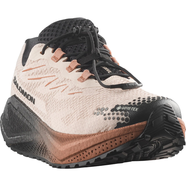 Salomon Aero Blaze 4 GRVL GTX running shoes for women - Vanilla Ice / Black, top view