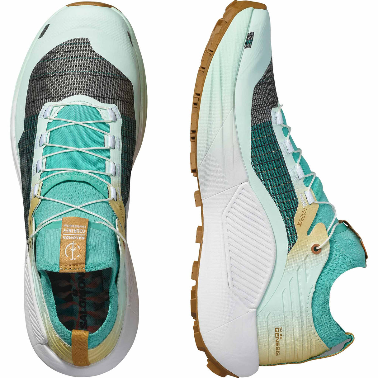 Salomon S/Lab Genesis Limited Courtney Edition 2 Unisex Trail Running Shoes - Waterfall / White / Bay