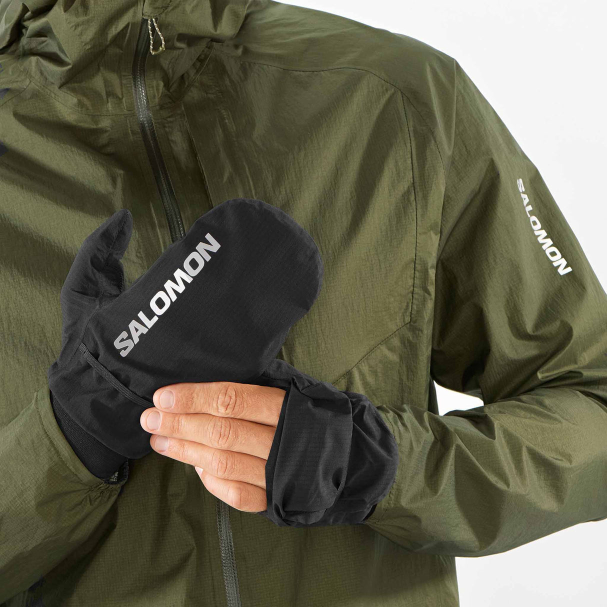Salomon Bonatti WP Unisex Running Gloves - Deep Black