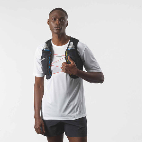 Salomon Sense Pro 6 Race Flag Hydration Vest - Black / White