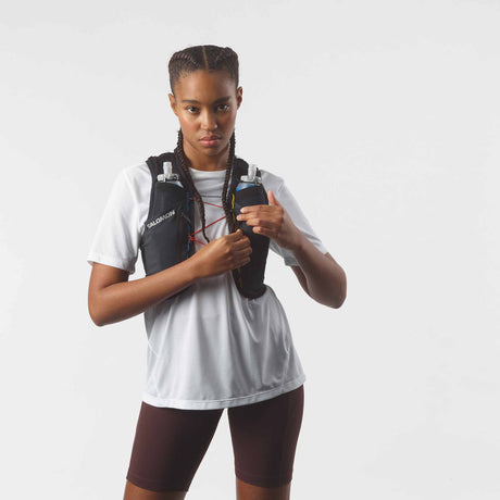 Salomon Sense Pro 6 Race Flag Hydration Vest - Black / White