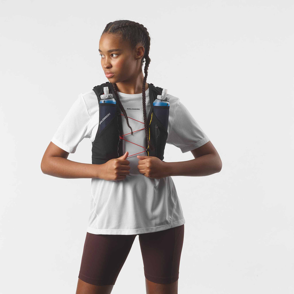 Salomon ADV Skin 5 Race Flag Hydration Vest - Black / White