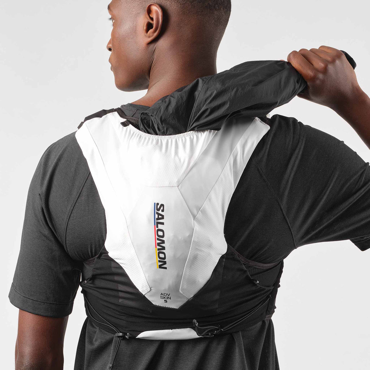 Salomon ADV Skin 5 Race Flag Hydration Vest - Black / White
