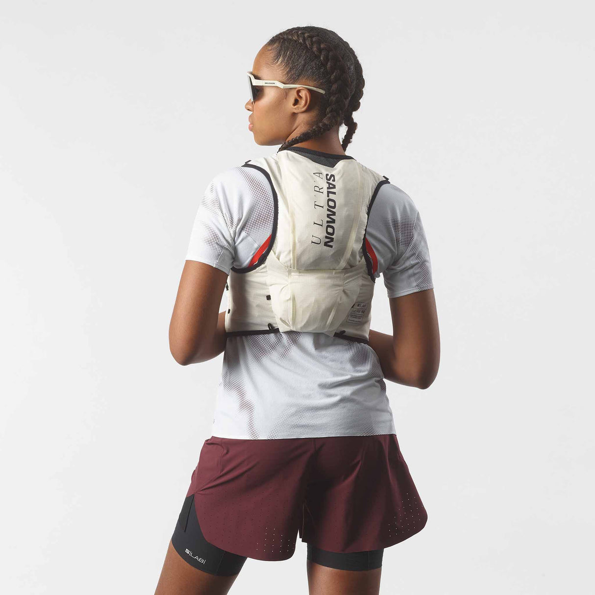Salomon S/Lab Ultra 10 Running Hydration Vest - Vanilla Ice / Black