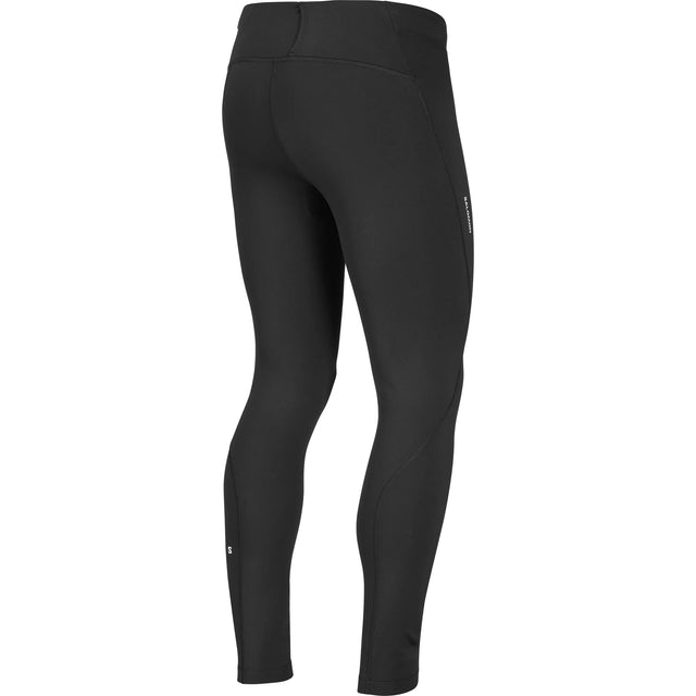 Salomon SHAKEout Core Warm running tights for men - Deep Black - back view