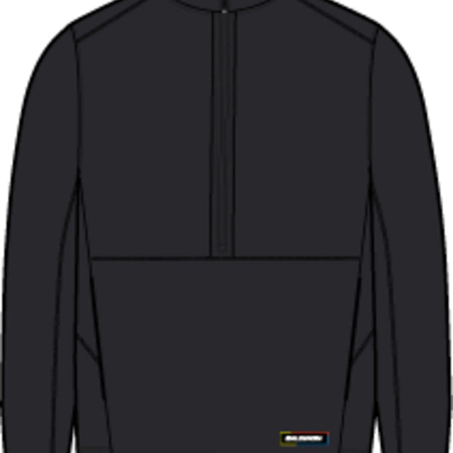 Salomon Thernova women's half-zip fleece – Deep Black (technical view)