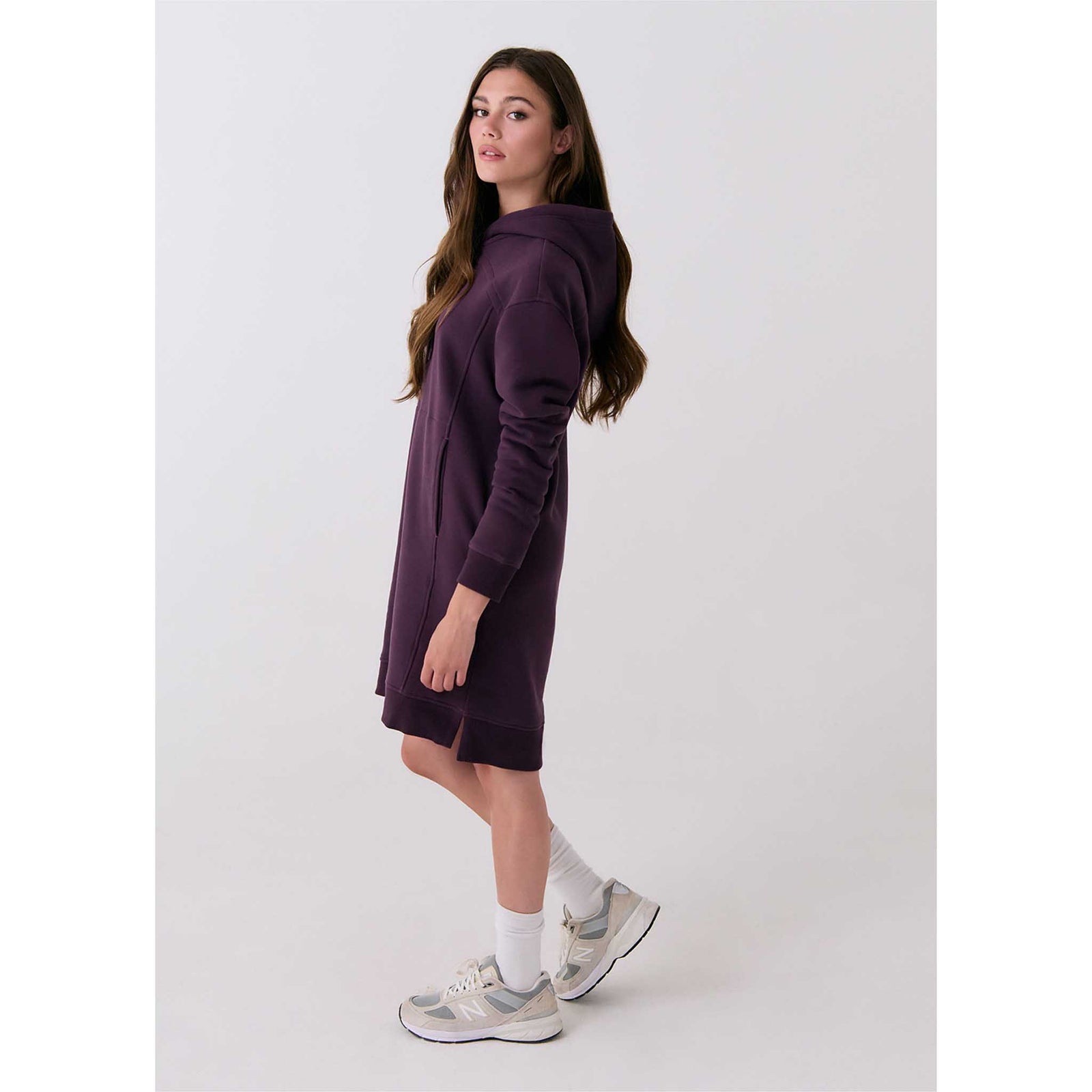 Lolë Lolë robe à capuchon en molleton Icon pour femme