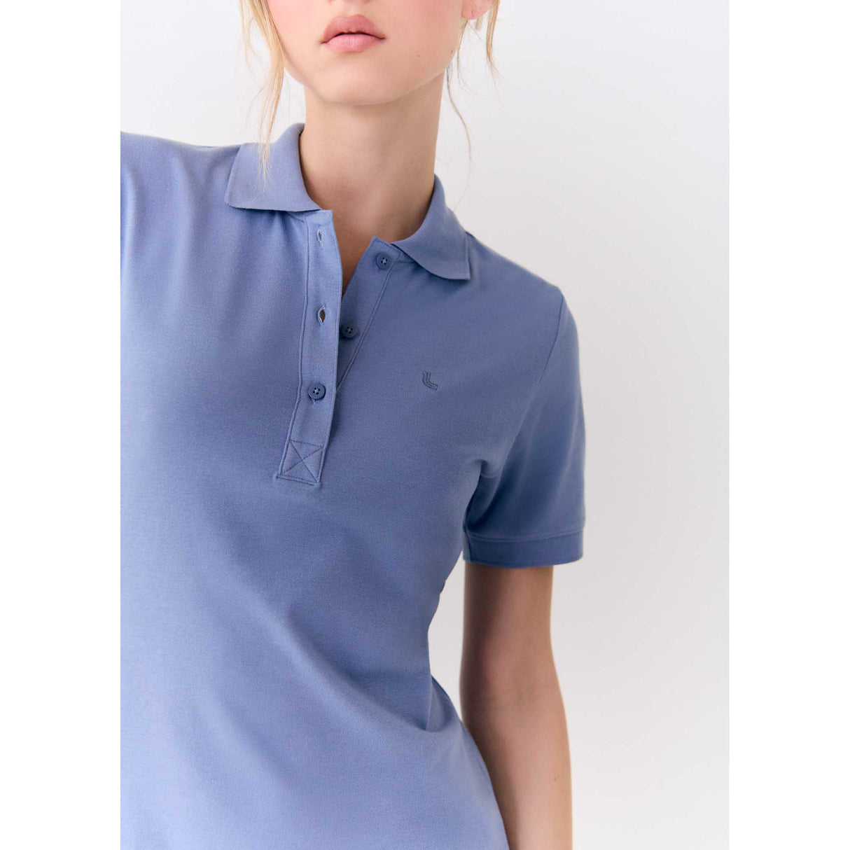 Lolë Robe polo Effortless détails col - Tempête