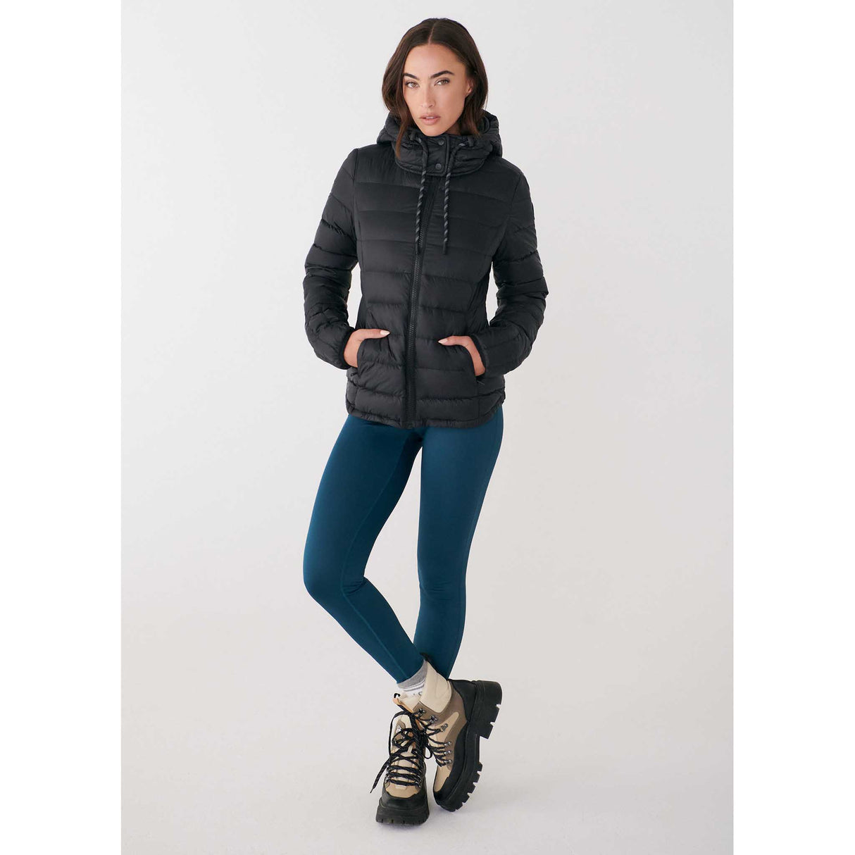 Lolë manteau en duvet Emeline pour femme - Noir