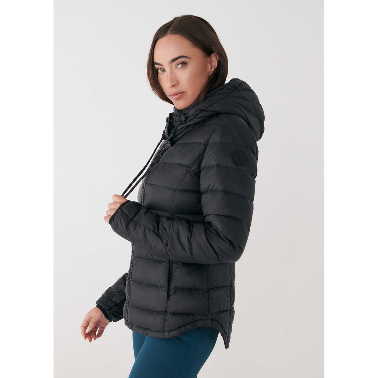 Lolë manteau en duvet Emeline pour femme lateral - Noir