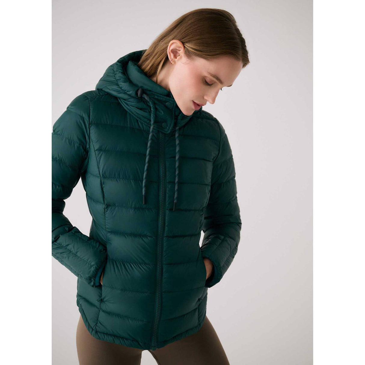 Lolë manteau en duvet Emeline pour femme - Midnight Teal