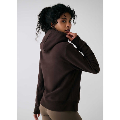 Lolë Icon chandail à capuchon doux pour femme dos - Java