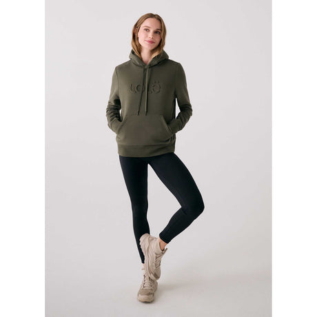 Lolë Icon chandail à capuchon doux pour femme - Moss