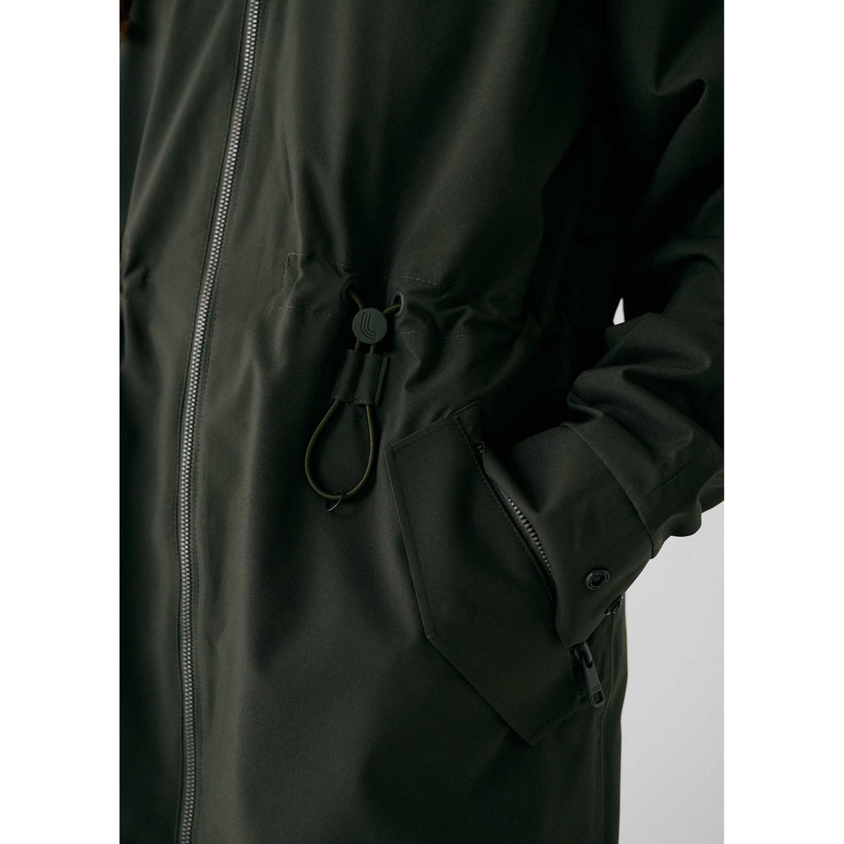 Lolë manteau de pluie Piper 2.0 taille - Vert Olive