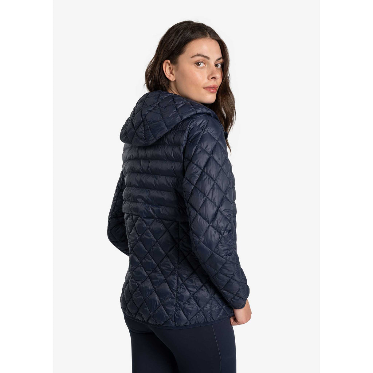 Lolë manteau léger isolé The Base femme dos- bleu espace