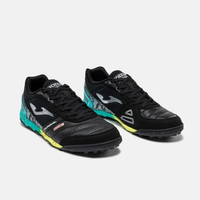 Joma Mundial 26 turf noir et turquoise - vue intérieure
