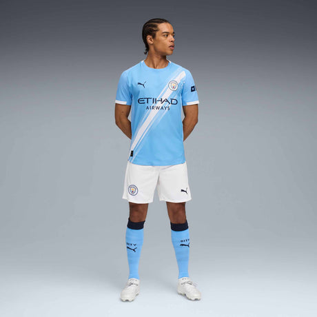 Maillot Puma Manchester City FC 2025/26 Authentique adulte - Team Light Blue / PUMA White
