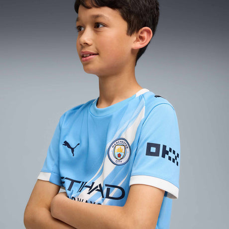 Maillot Manchester City FC 2025/26 enfant - Team Light Blue / PUMA White