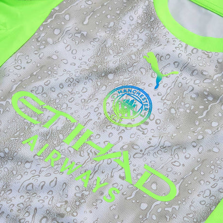 Maillot Manchester City FC 25/26 Third Puma pour enfants - Cool Weather / Pro Green