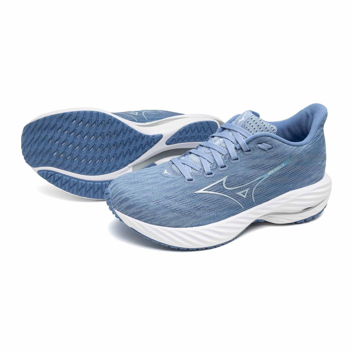 Mizuno Wave Rider 28 chaussures de course à pied pour femme - Glacier Lake / White