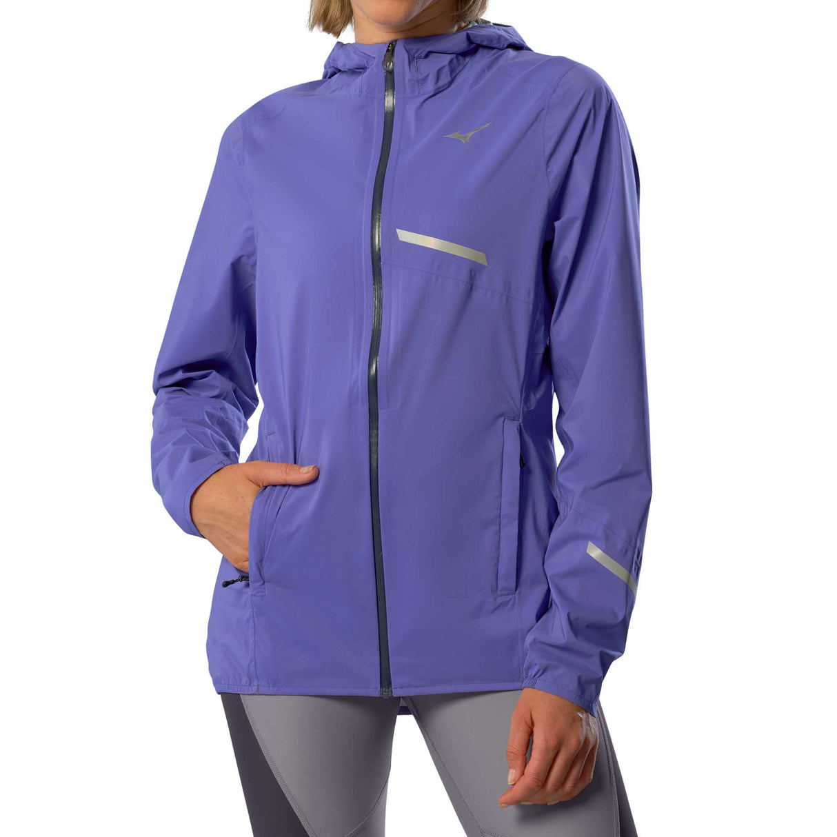 Mizuno 20K ER manteau imperméable de course à pied pour femme - Iris Bloom