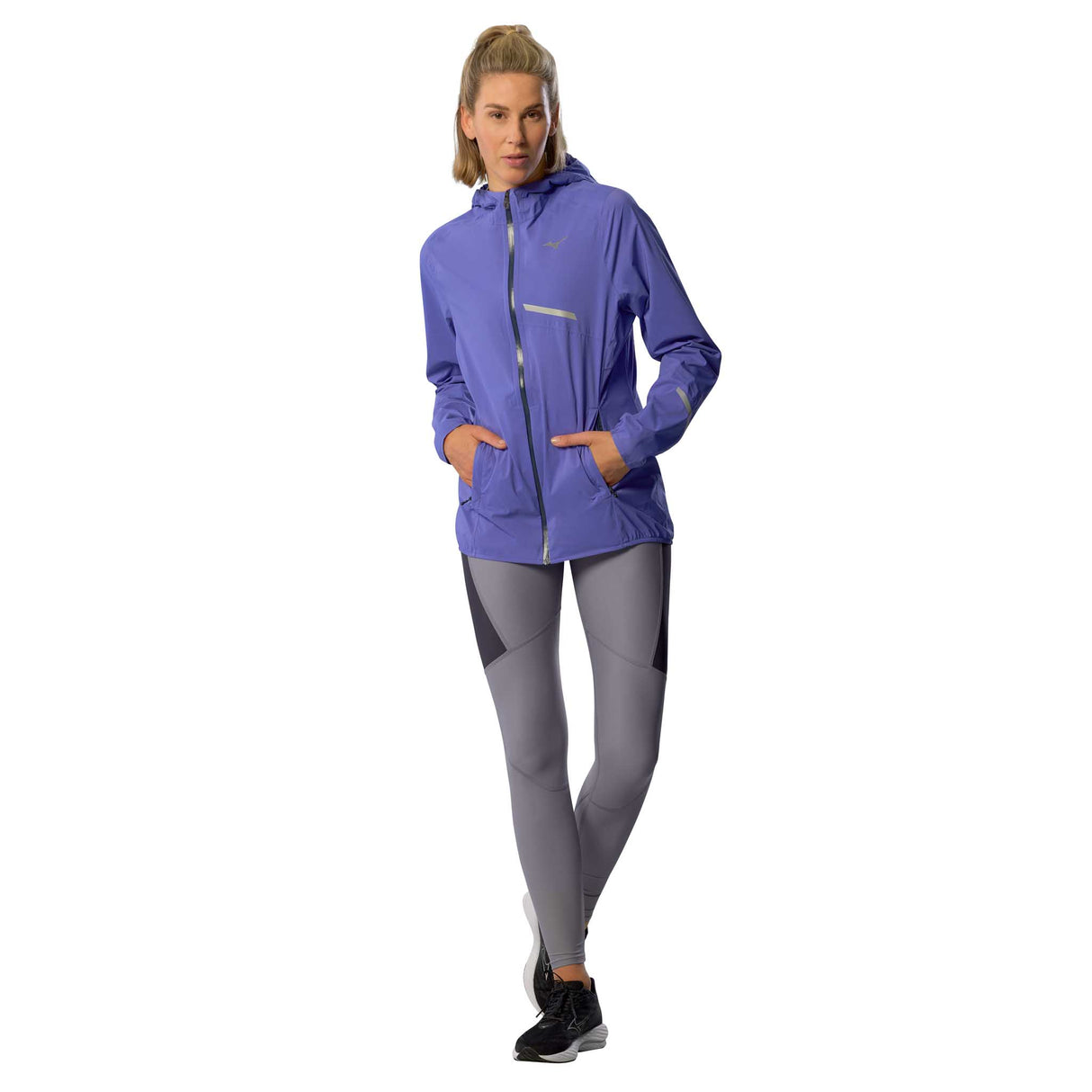Mizuno 20K ER manteau imperméable de course à pied pour femme - Iris Bloom