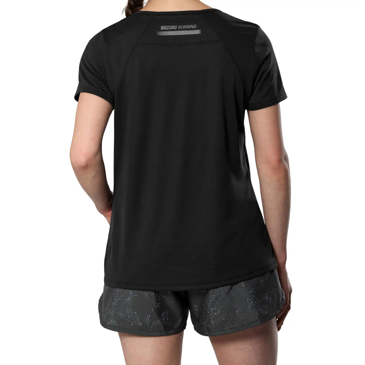 Mizuno DryAeroFlow T-shirt de course à pied pour femme - Noir
