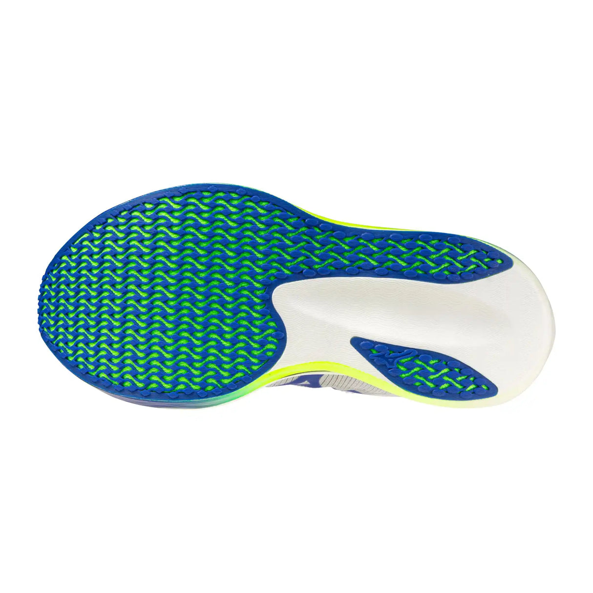 Mizuno Hyperwarp Pro chaussures de course à pied unisexes - White / Lightning Yellow