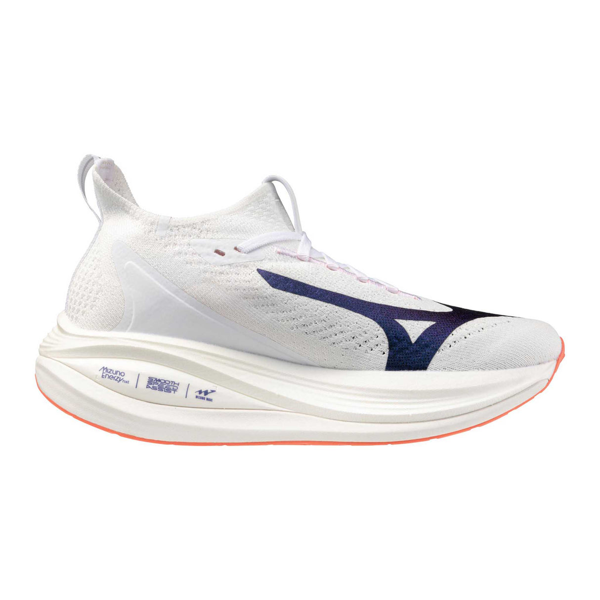 Mizuno Wave Neo Vista 2 chaussures de course à pied femme - White / Striking Coral