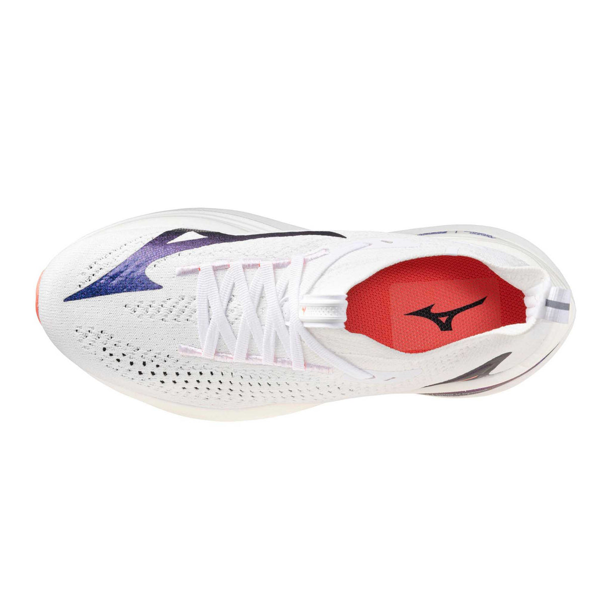 Mizuno Wave Neo Vista 2 chaussures de course à pied femme empeigne - White / Striking Coral