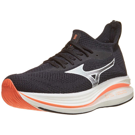 Mizuno Neo Zen souliers de course pour homme pointe - Black / Fiery Coral