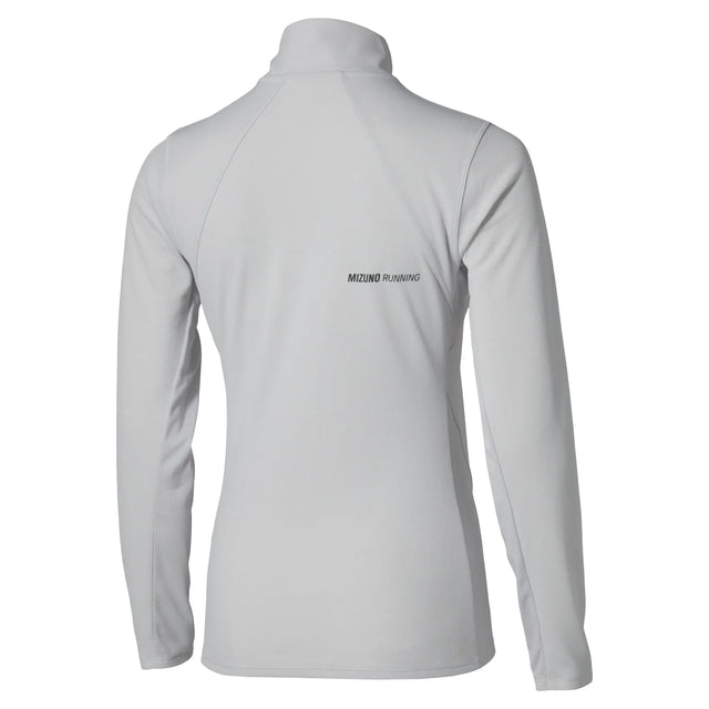 Mizuno Thermal Charge half-zip long-sleeve running shirt for women, Cloudscape — view 2
