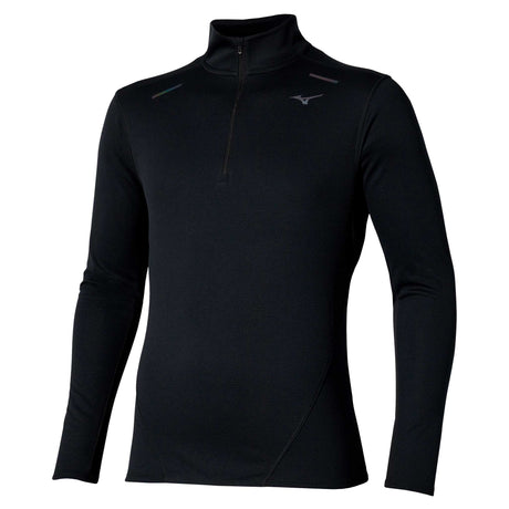 Haut demi-zip à manches longues Mizuno Tech Thermal Charge BT pour homme - Noir