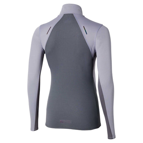 Haut demi-zip à manches longues Mizuno Tech Thermal Charge BT pour femme dos - Quicksilver