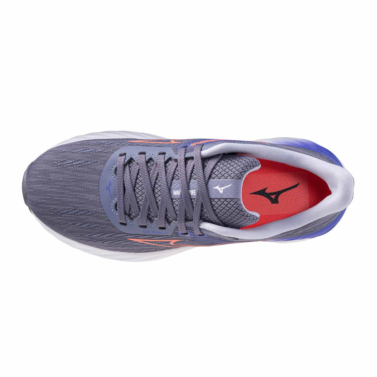 Mizuno Wave Inspire 21 Women's Running Shoes - Blue Granite / Striking Coral