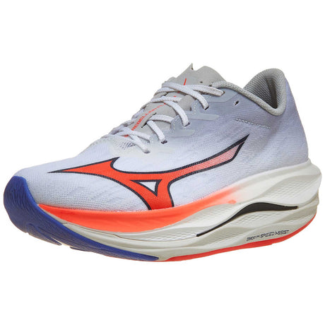 Mizuno Wave Rebellion Flash 3 chaussures de course à pied homme - White / Fiery Coral