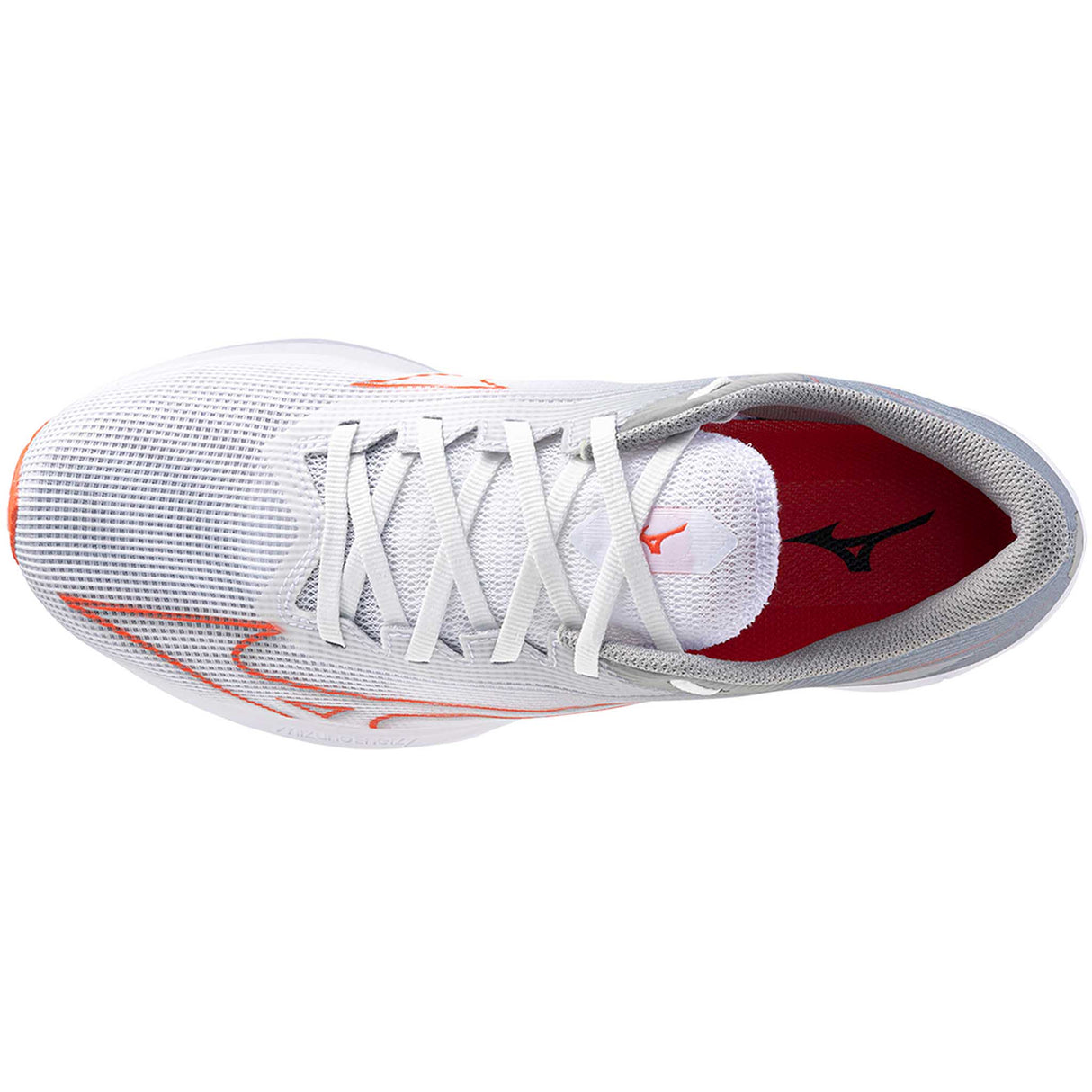 Mizuno Wave Rebellion Sonic 2 souliers de course homme empeigne - White / Hot Coral