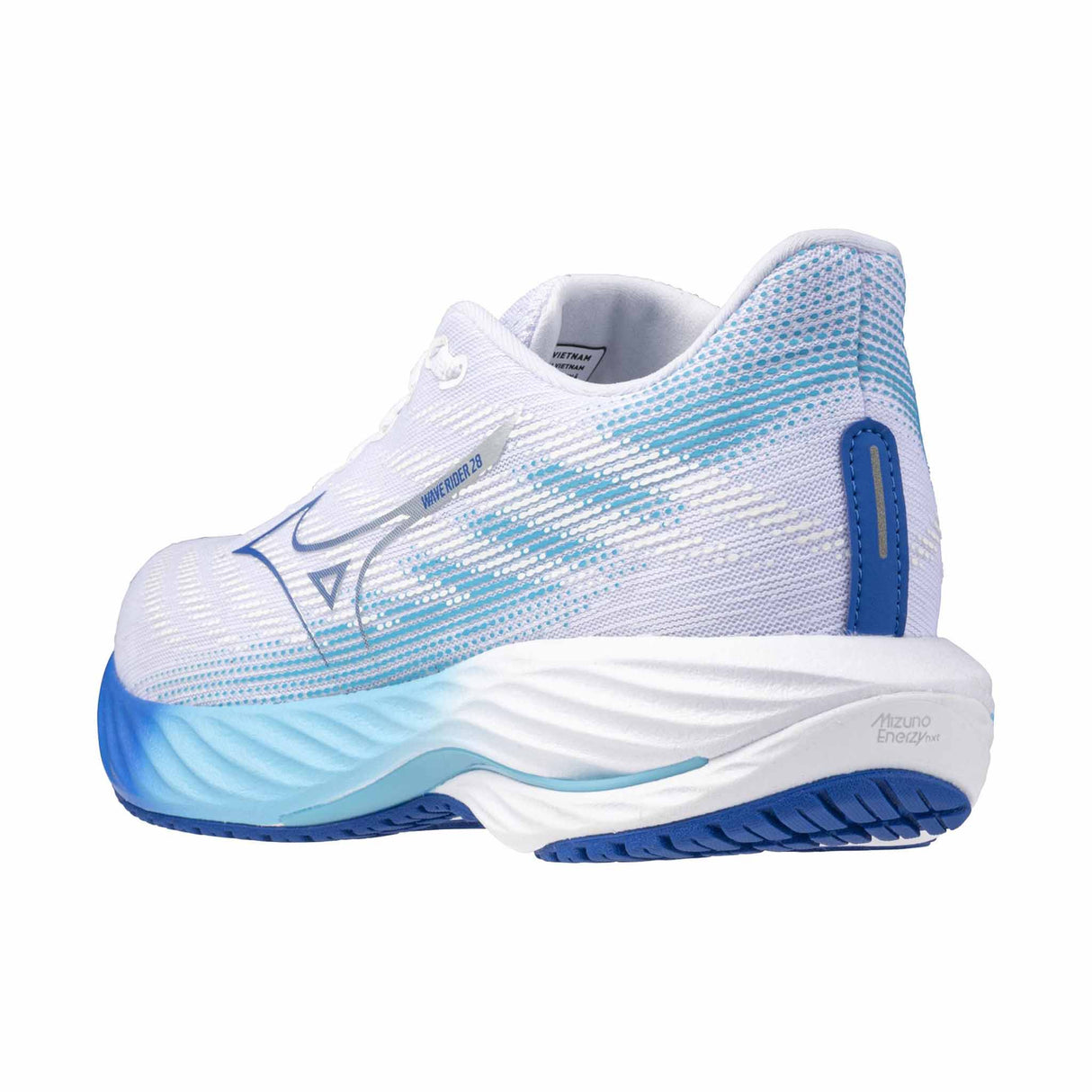 Mizuno Wave Rider 28 chaussures de course à pied pour femme - White / Mugen Blue