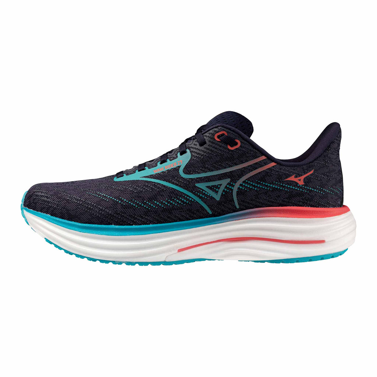 Mizuno Wave Rider 29 Men's Running Shoes - Odyssey Grey / Capri Breeze