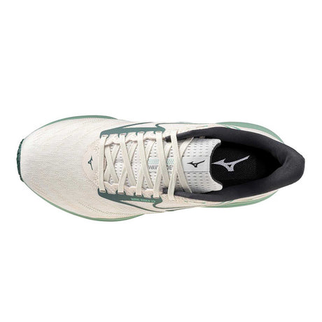 Mizuno Wave Rider 29 souliers de course homme empeigne - White / Bistro Green