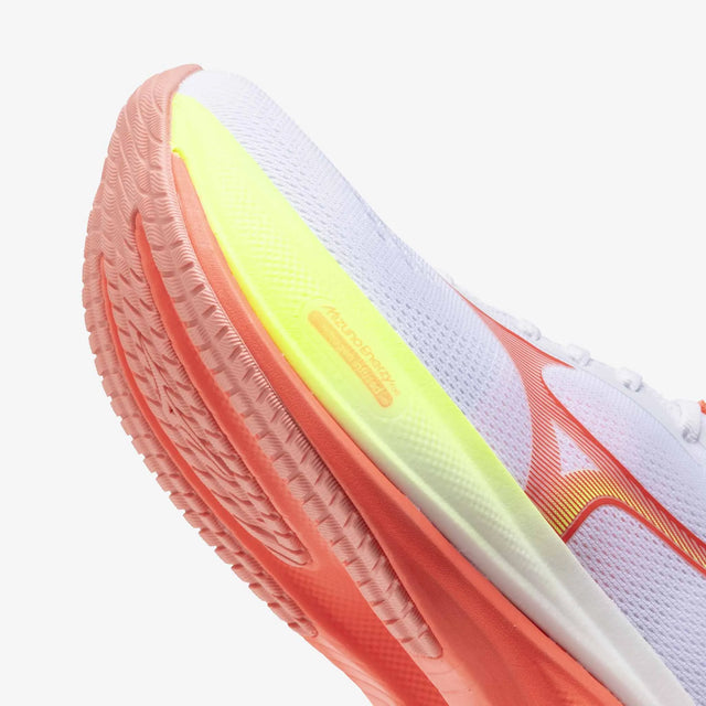 Mizuno Wave Rider 30 Women's Running Shoes - White / Flamingo Coral