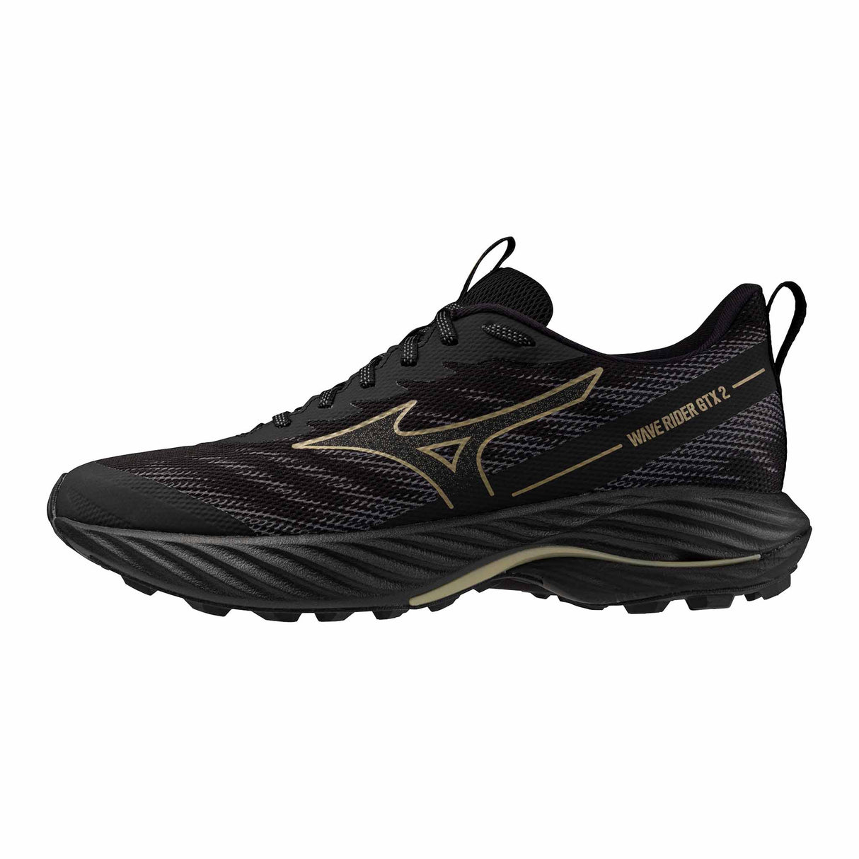 Mizuno Wave Rider GTX 2 Men's running shoes - Black / Golden Halo