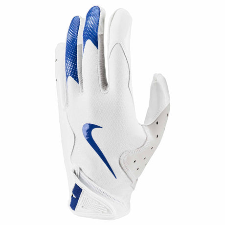 Nike Vapor Jet 8.0 Football Gloves - White / White / Game Royal Blue