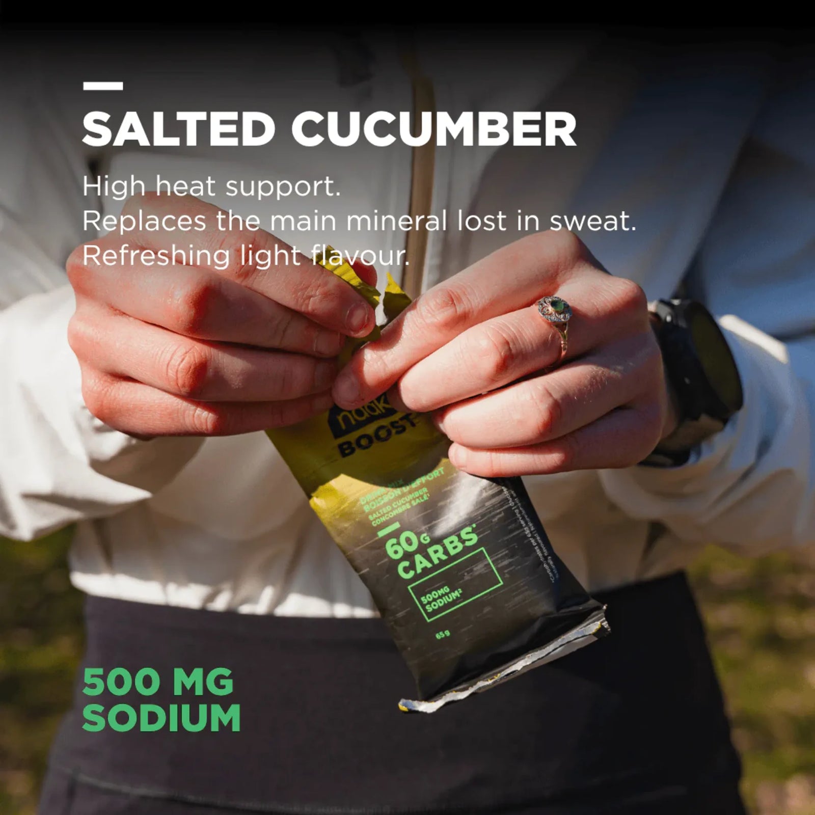Näak Boost Drink Mix 60 Salted Cucumber bag of 15 servings