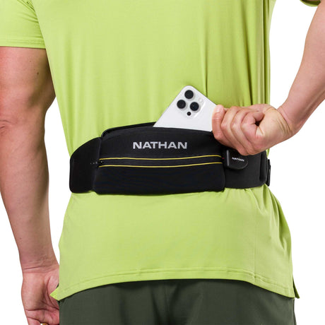 Nathan Laser Light 5K ceinture de course à pied réfléchissant - Black / High Vis Yellow