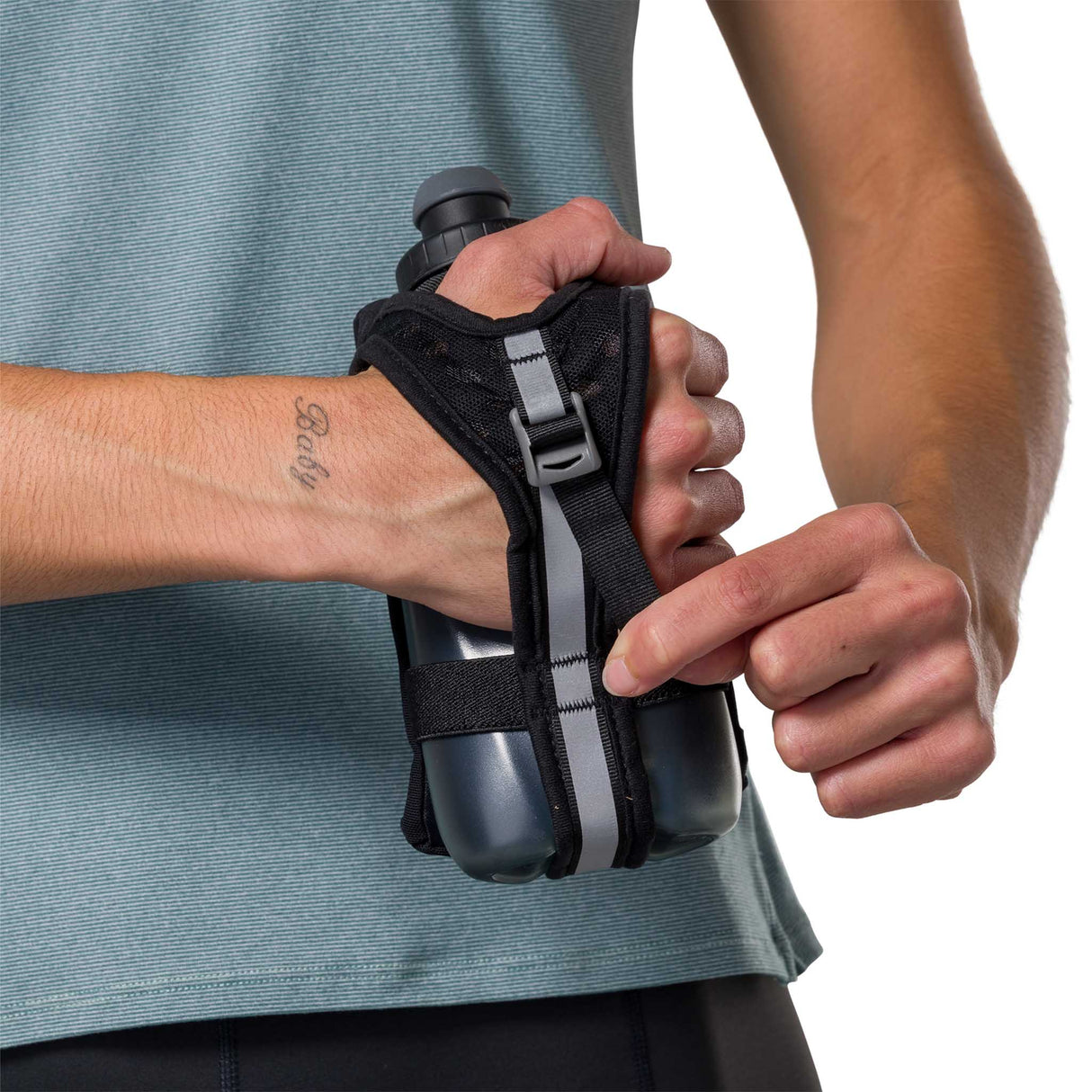 Gourde Nathan SpeedDraw 2 - 535ml - Black / Reflective Silver