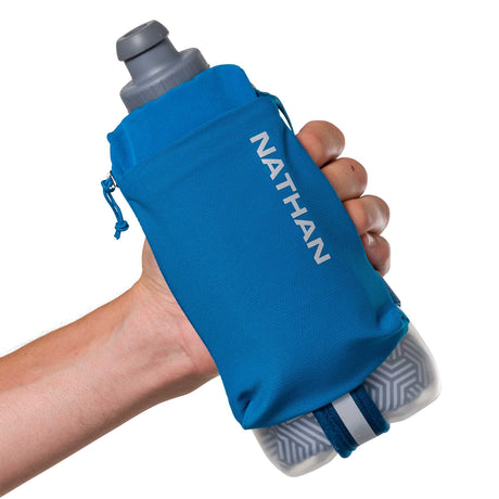 Gourde isotherme Nathan SpeedDraw 2 - 535ml - Deep Blue/ Reflective Silver
